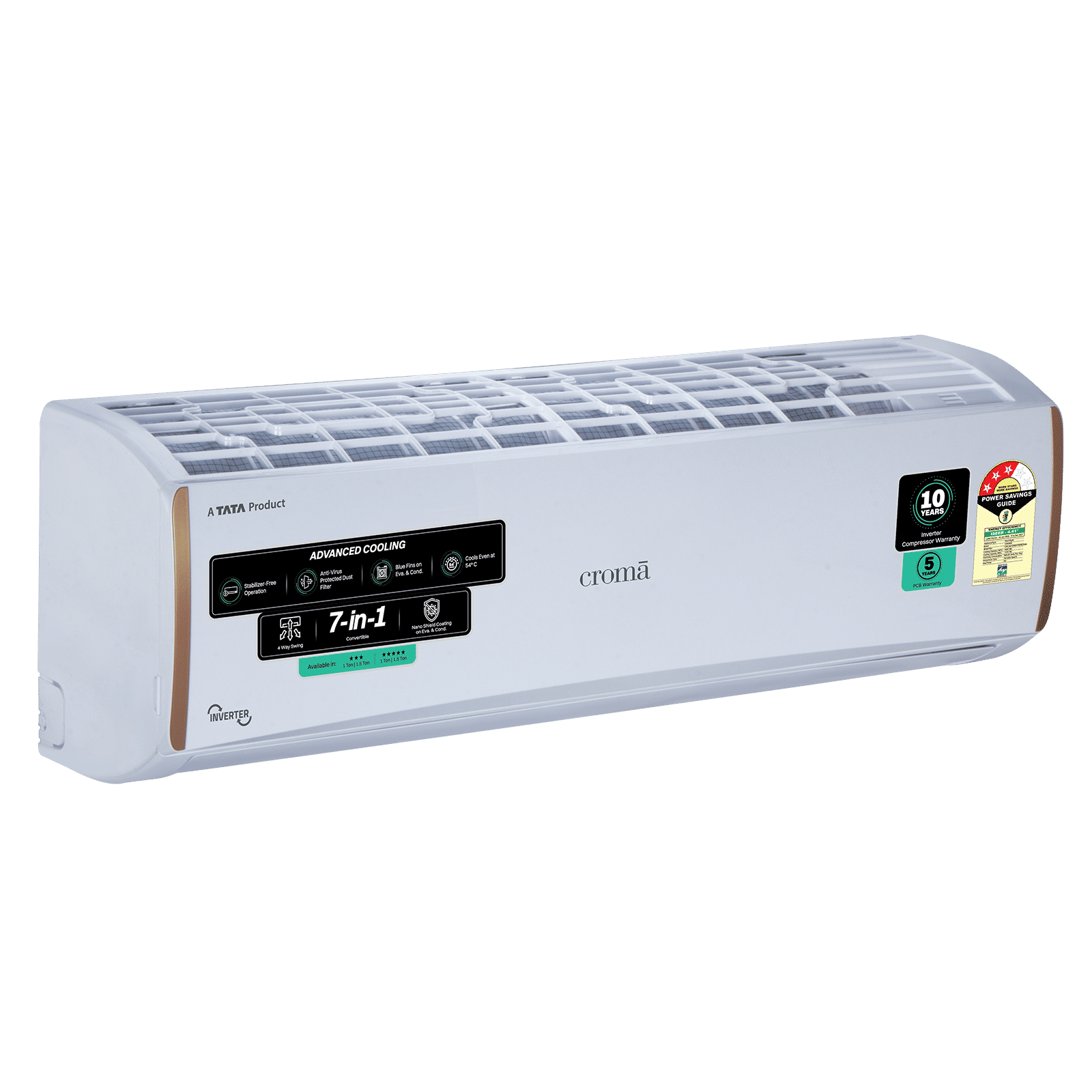 Buy Croma 7 in 1 Convertible 1 Ton 3 Star Inverter Split AC with 4 Buy Croma 7 in 1 Convertible 1 Ton 3 Star Inverter Split AC with 4
